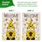 G128 Combo Pack: Garden Flag Stand Black 36 in x 16 in & Garden Flag Spring Decoration Welcome Bee Gnome with Sunflower 12"x18" Double-Sided Blockout Fabric